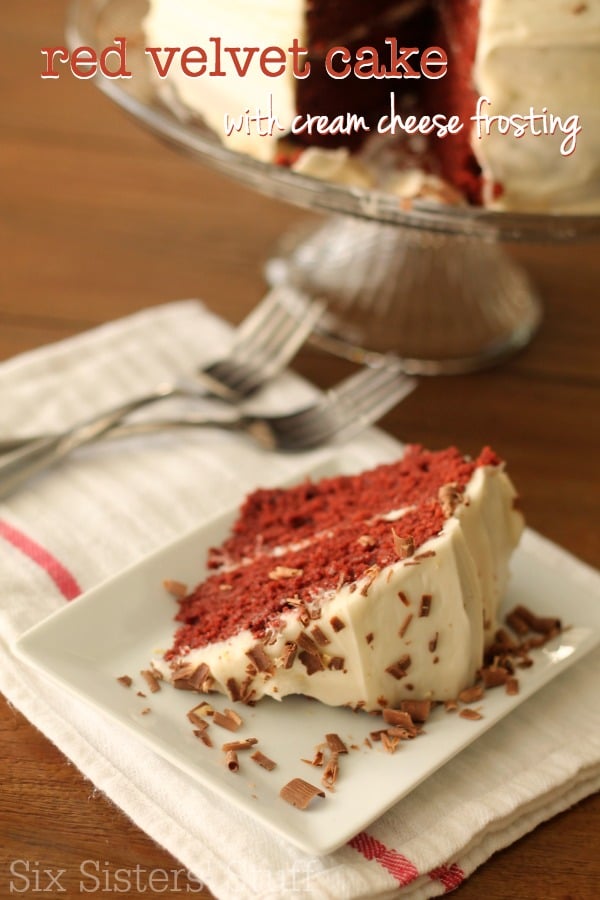 Red Velvet Cake with Cream Cheese Buttercream Frosting Recipe