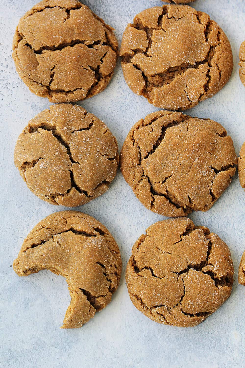 Top view of Molasses Cookies