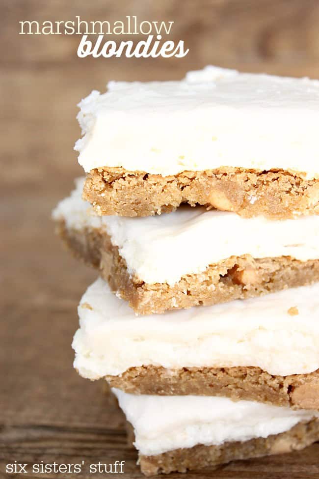 Marshmallow Blondies