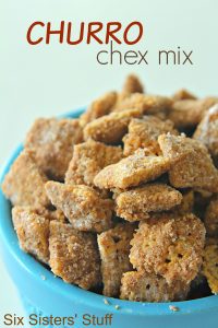 Churro Chex Mix on SixSistersStuff