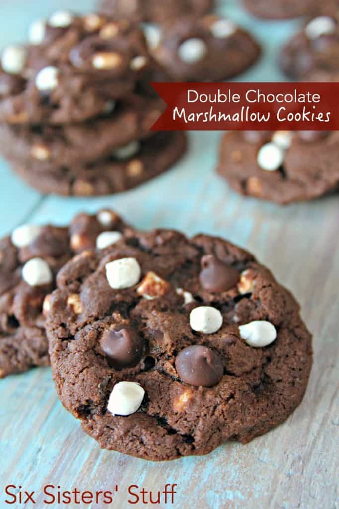 double chocolate marshmallow cookies