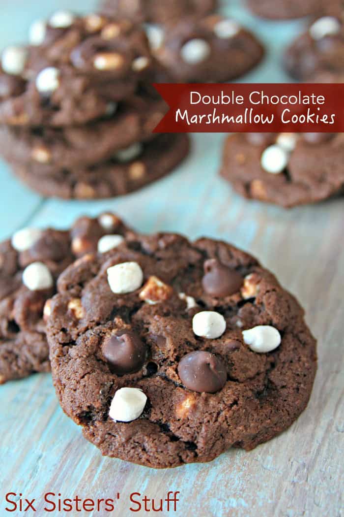 Double Chocolate Marshmallow Cookies