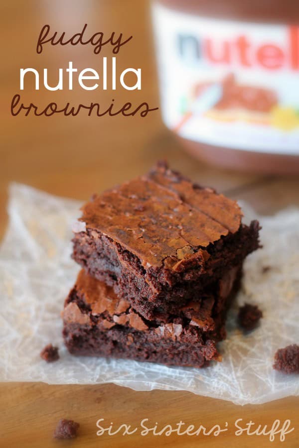 fudgy nutella brownies recipe six stuff fudgy nutella brownies recipe six stuff