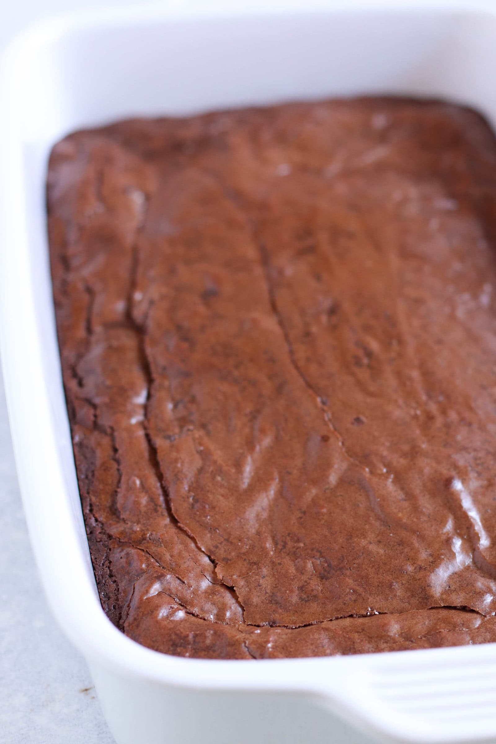 A pan of Fudgy Nutella Brownies