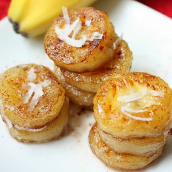 ‘Fried’ Honey Coconut Bananas