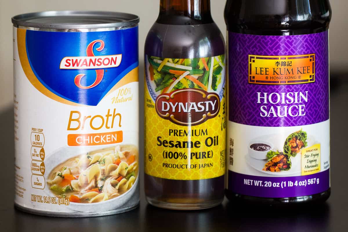 Sauce ingredients for Instant Pot Cashew Chicken