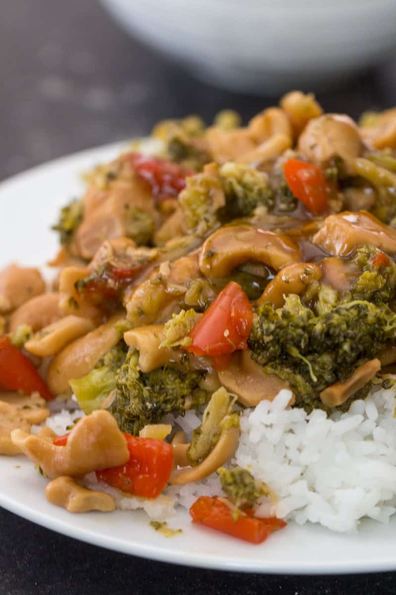 Instant Pot Cashew Chicken Recipe