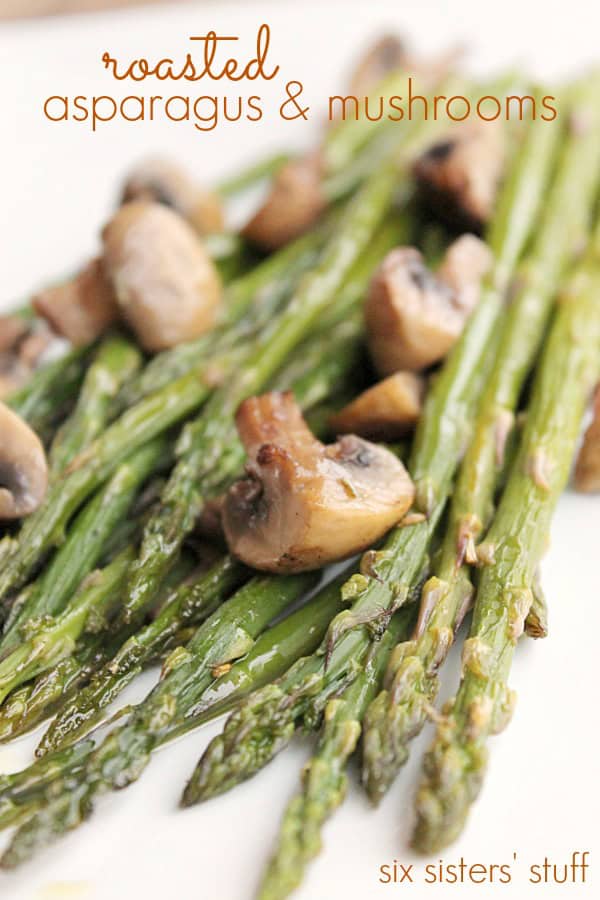 Roasted Asparagus and Mushrooms