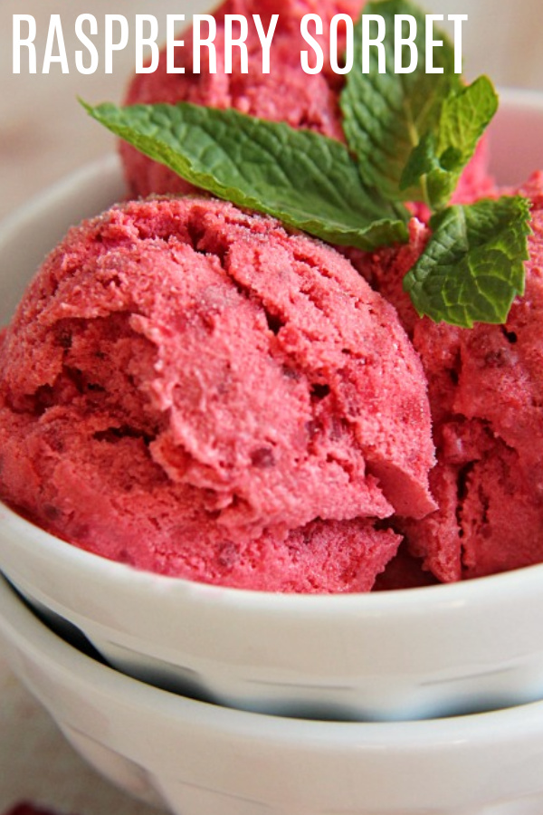 Raspberry Sorbet Recipe, Easy & No Ice Cream Maker Needed