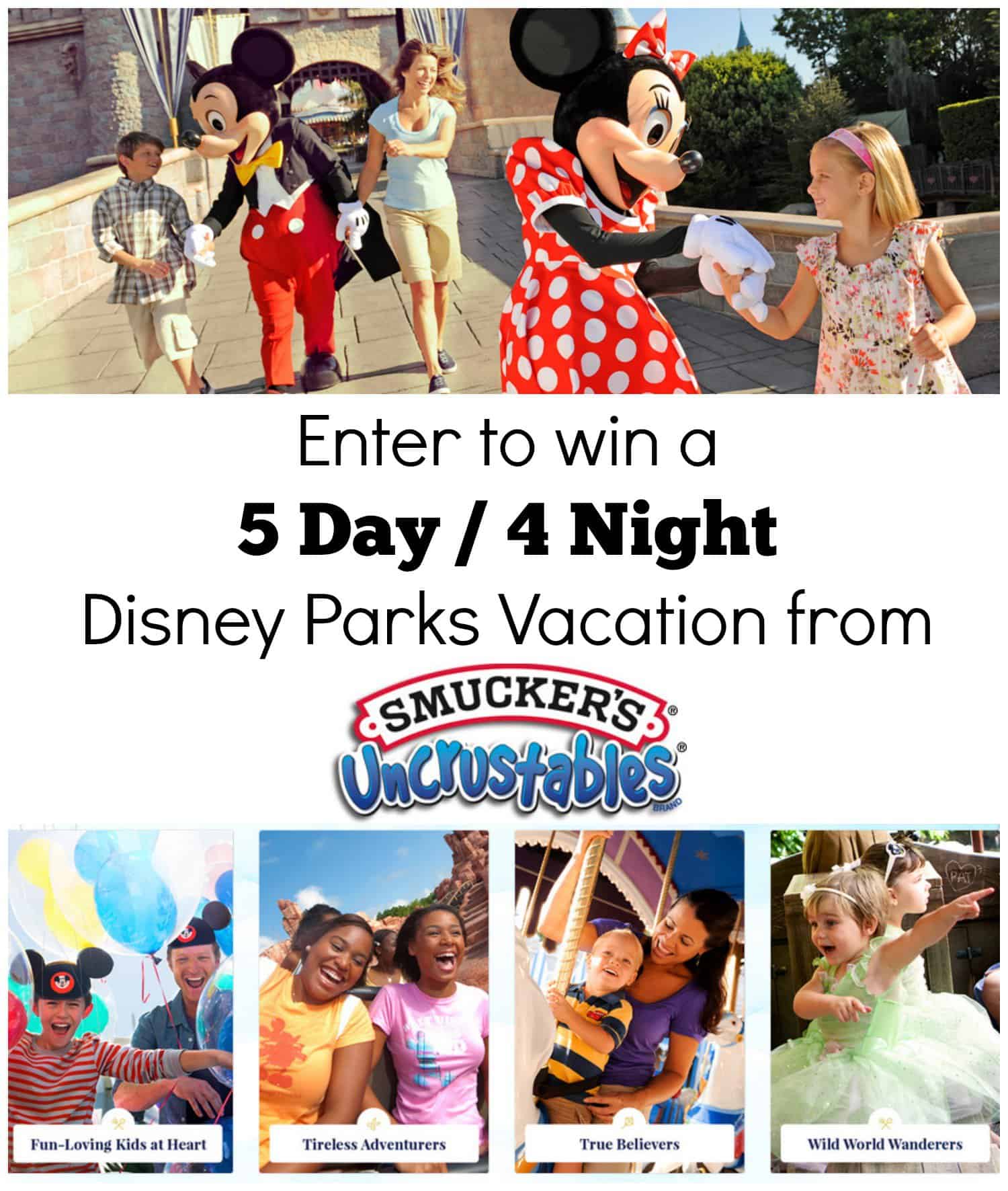 Share your Disney Adventure from Smuckers Uncrustables