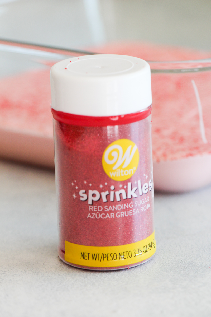Wilton red candy sprinkles