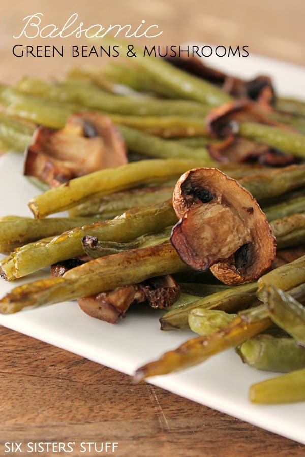 Balsamic Green Beans and Mushrooms