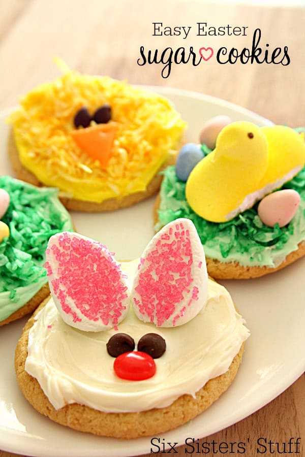 Easy Easter Sugar Cookies (3 Different Ways)