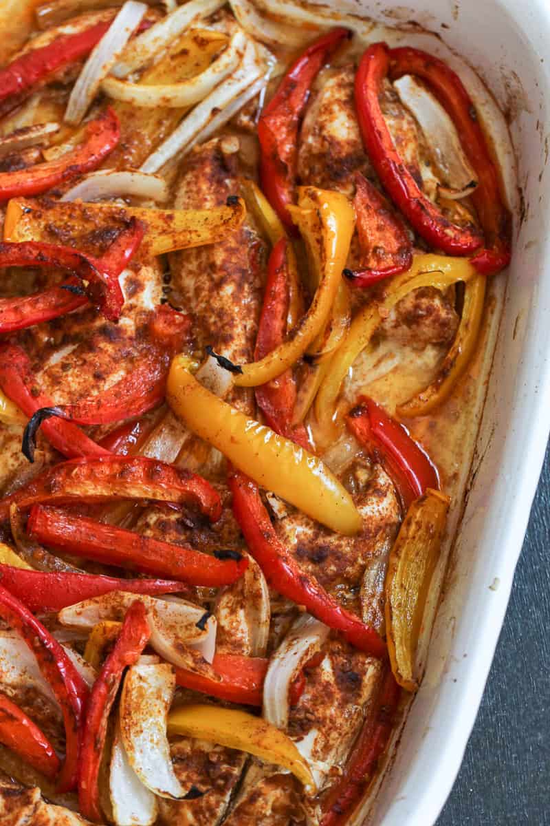 One Pan Baked Fajitas Recipe