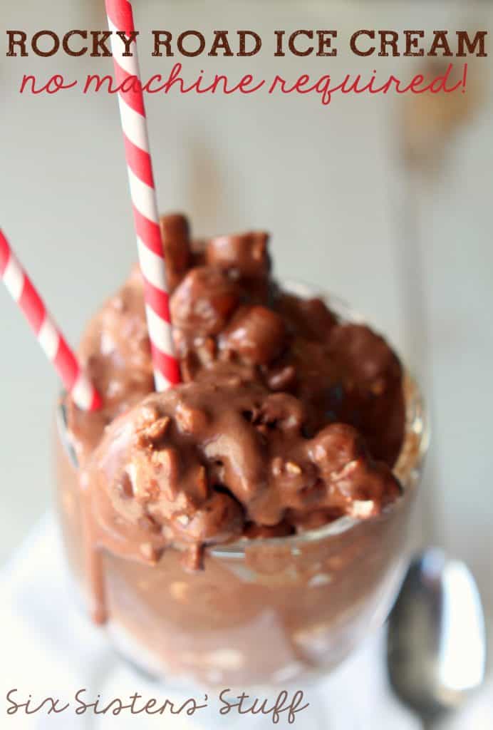 rocky road ice cream recipe (no machine required!)