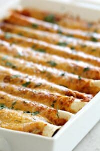 Three Bean Enchiladas
