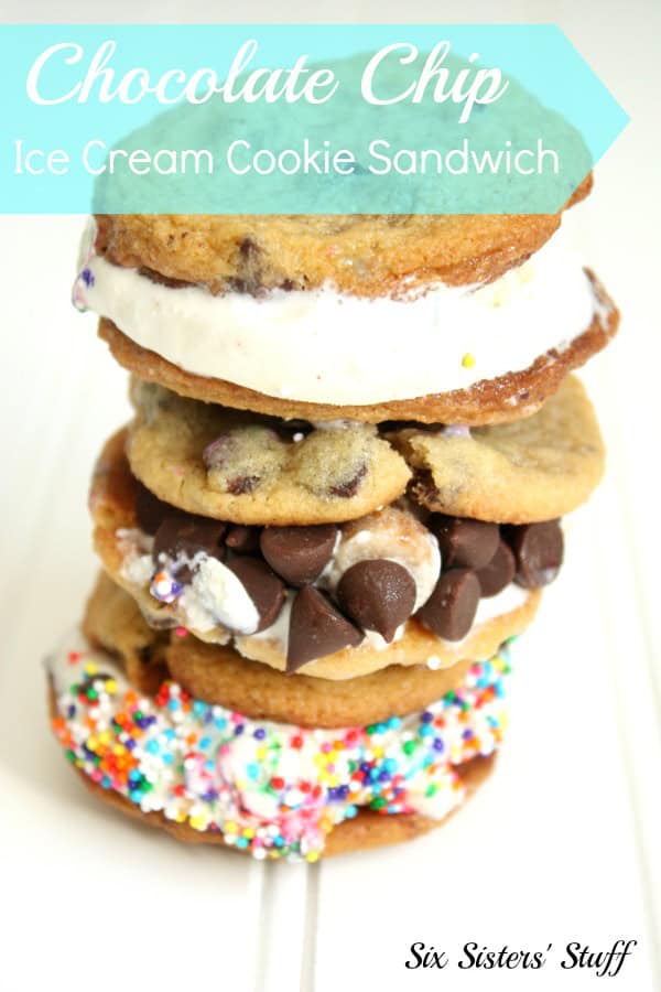 Chocolate Chip Ice Cream Cookie Sandwich