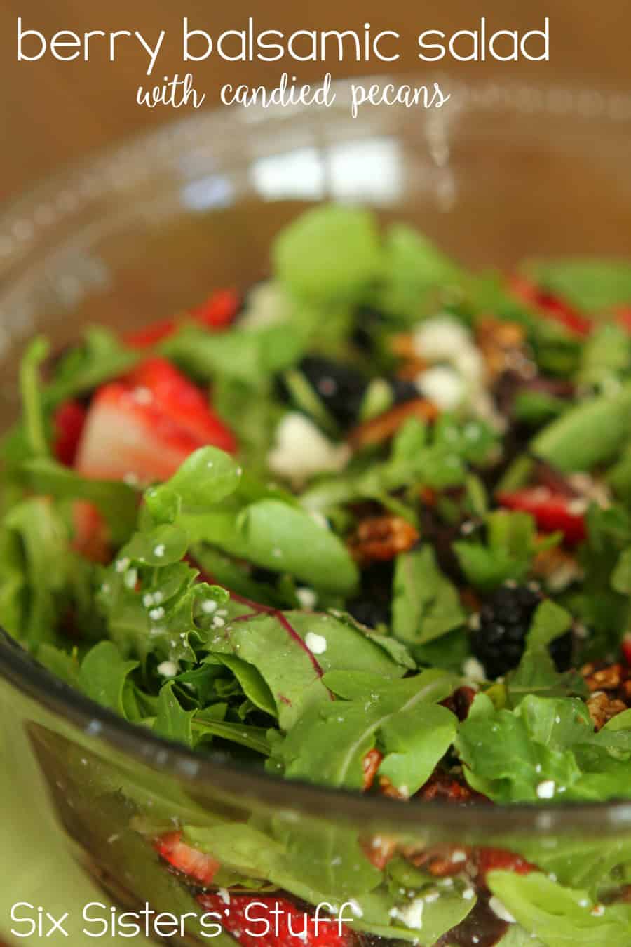 Berry Balsamic Salad with Candied Pecans Recipe