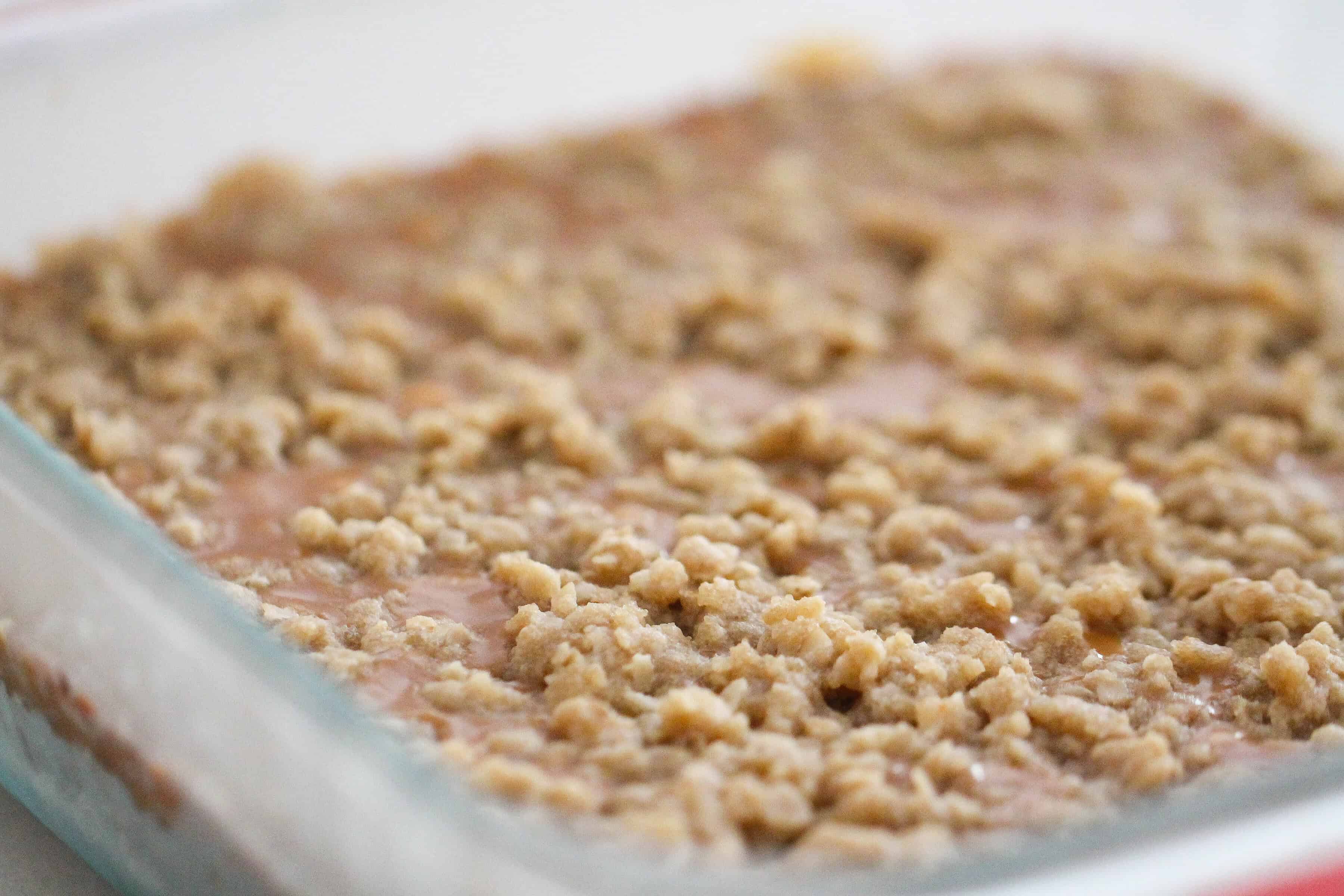 Carmelitas in a glass baking dish