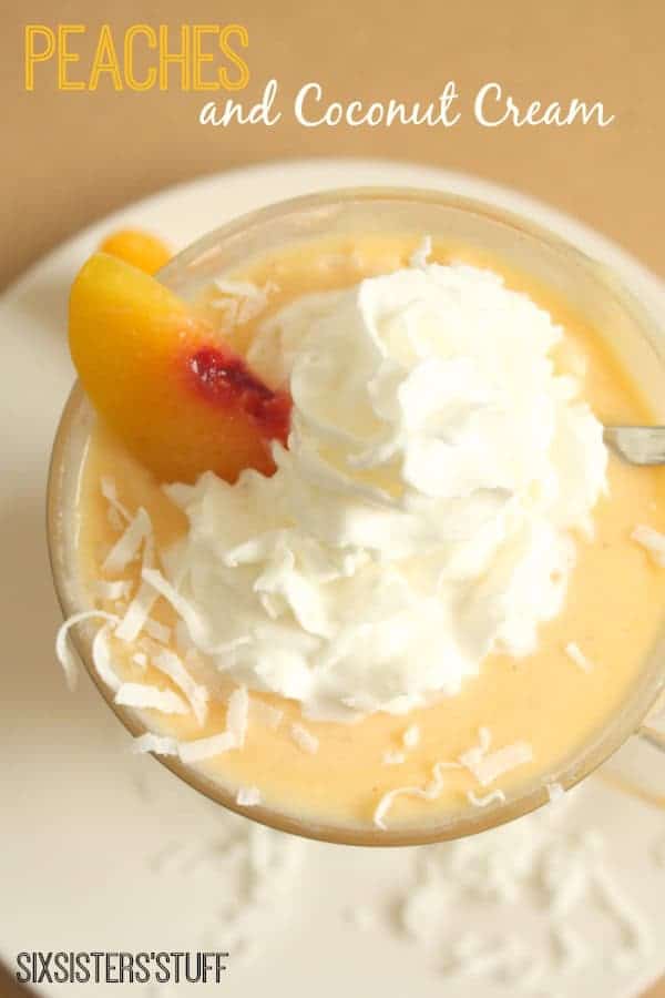 Peaches and Coconut Cream Smoothie