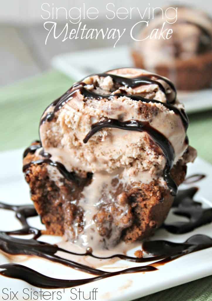 single serving melt-away cake
