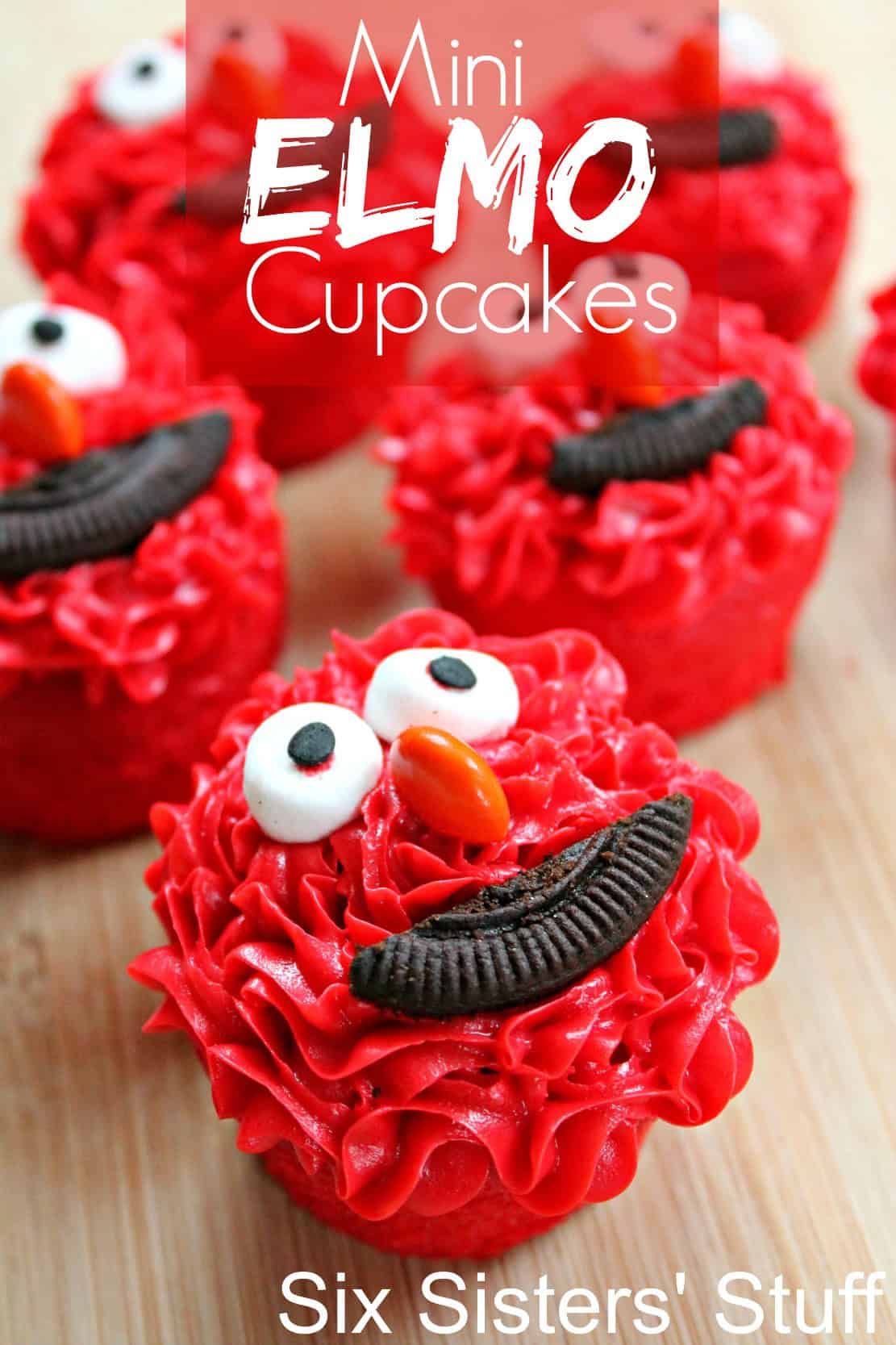 Mini Elmo Cupcakes Recipe