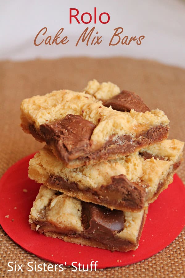 Rolo Cake Mix Bars Recipe