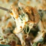 spinach and mushroom pasta casserole