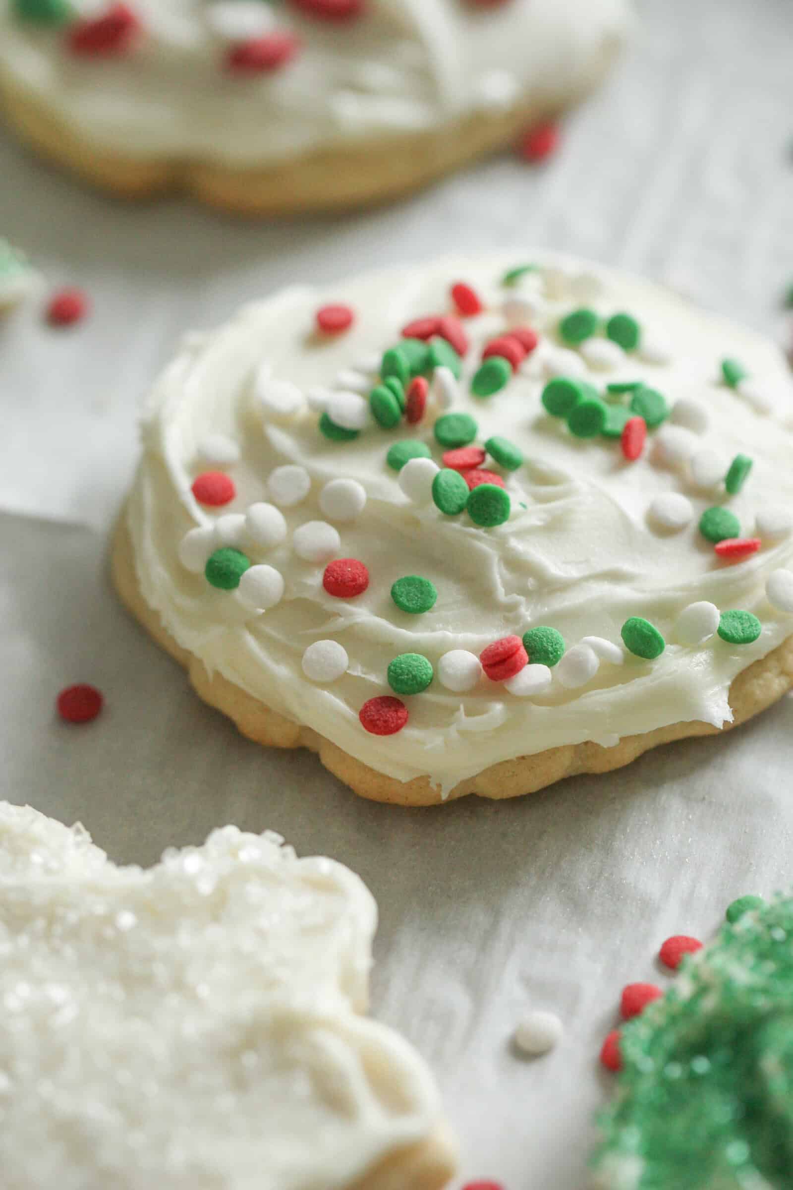 Super Soft Sugar Cookie with sprinkles