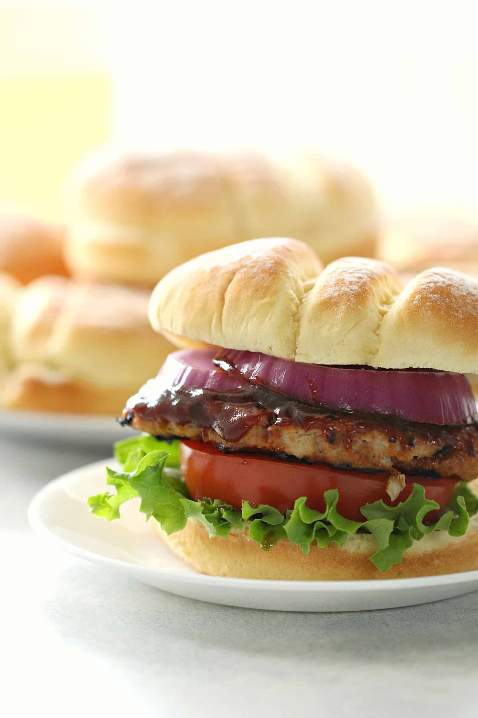 Juicy BBQ Turkey Burgers