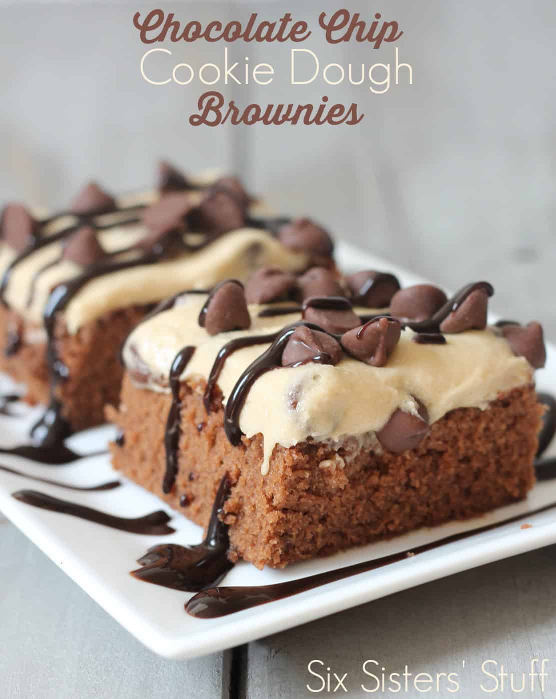 Chocolate Chip Cookie Dough Brownie Bars Recipe