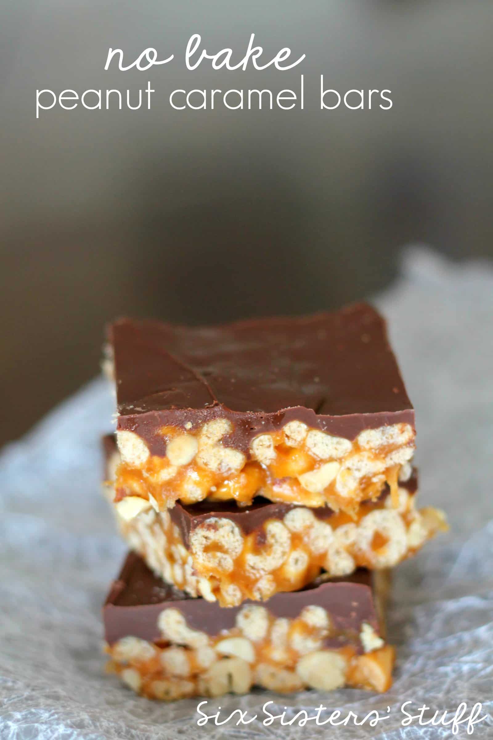 No Bake Peanut Caramel Bars Recipe