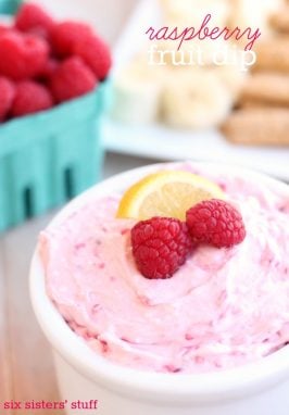 Raspberry Fruit Dip from Six Sisters' Stuff