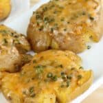 smashed cheesy potatoes