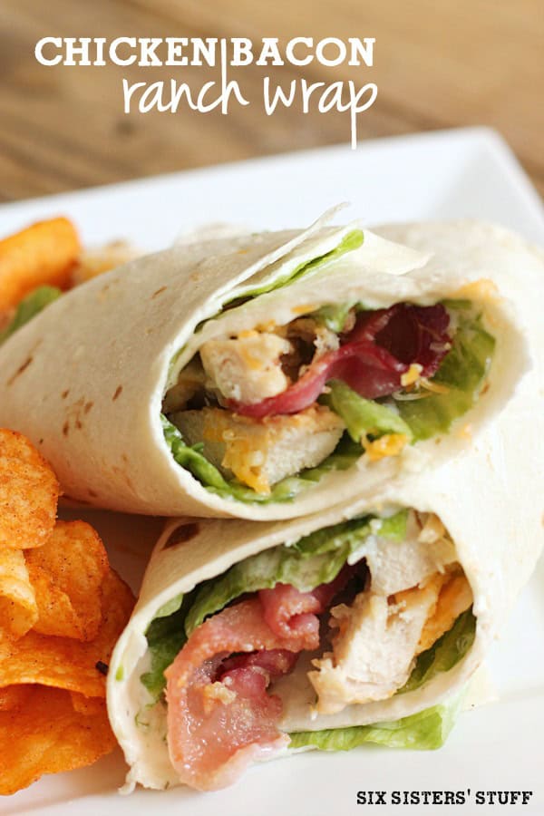 Chicken Bacon Ranch Wrap Six Sisters Stuff Chicken Bacon Ranch Wrap Six Sisters Stuff
