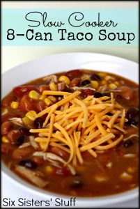 slow cooker 8 can taco soup