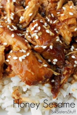 slow cooker Honey sesame chicken