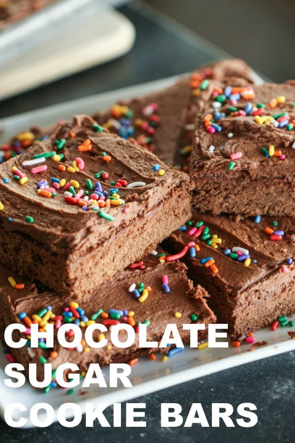 Chocolate Sugar Cookie Bars