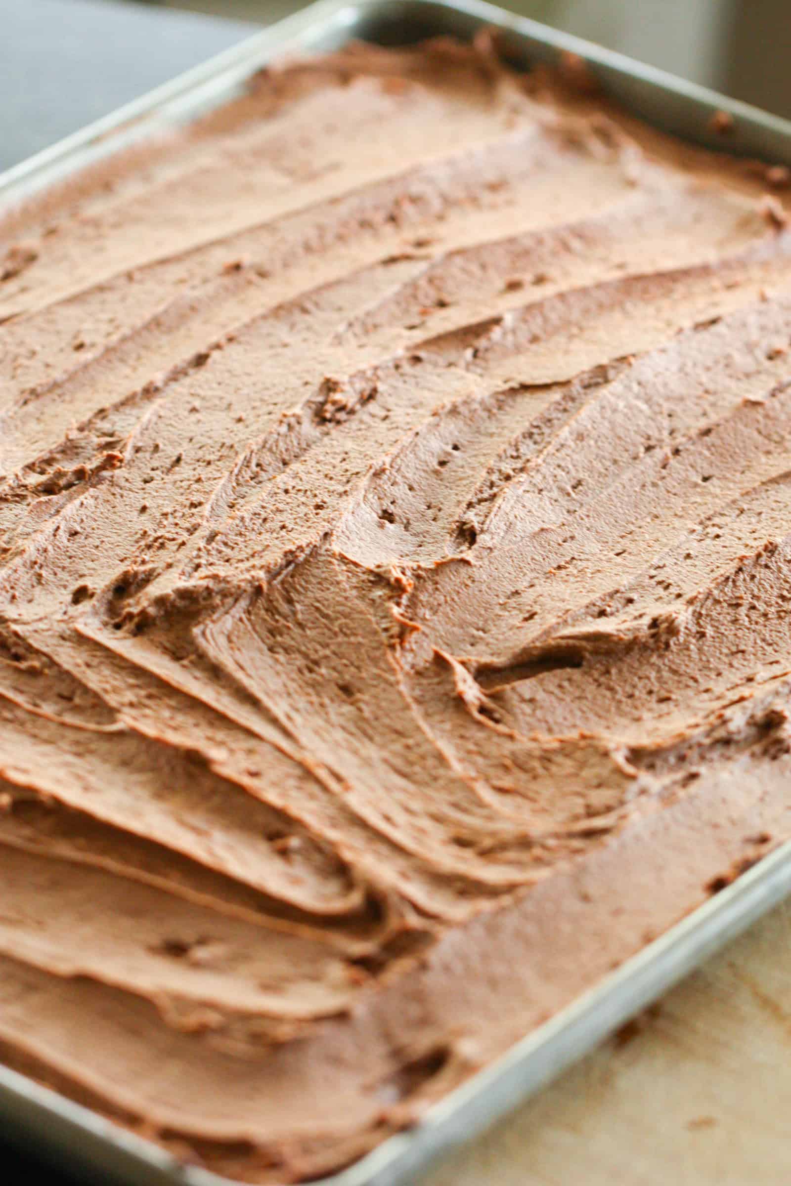 Sheet pan of Chocolate Sugar Cookie Bars