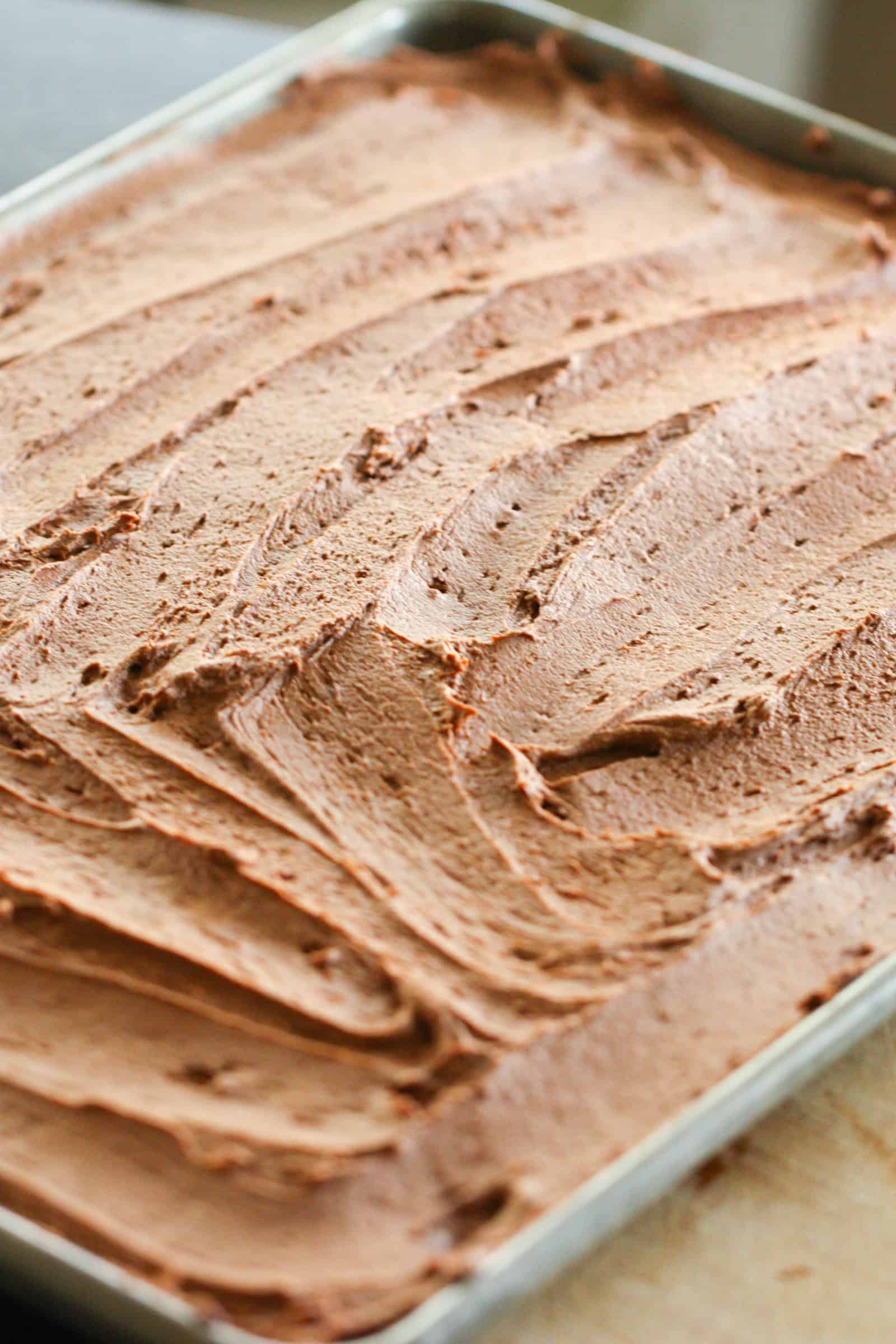 Sheet pan of Chocolate Sugar Cookie Bars
