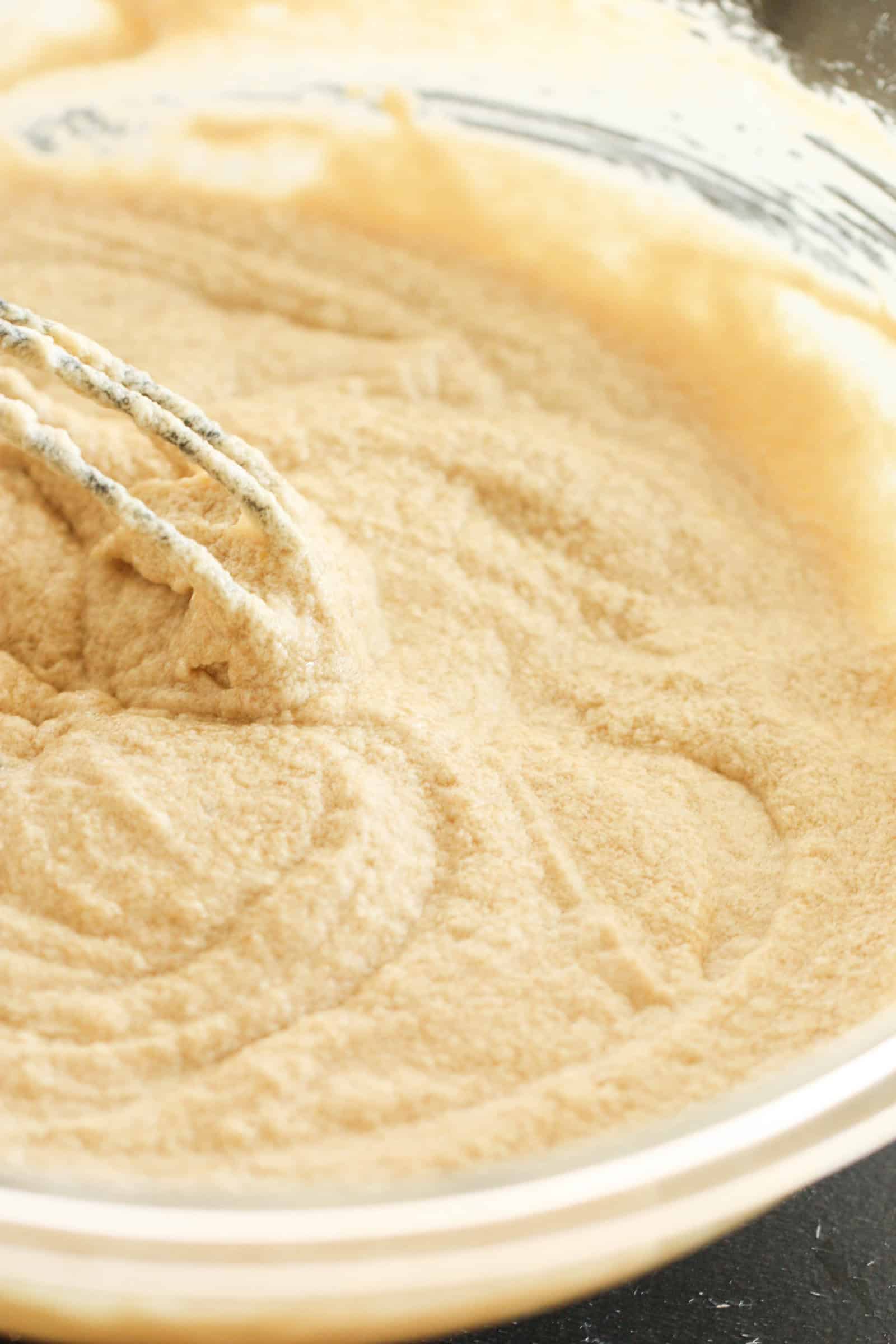 Butter and Sugar mixture in a mixing bowl