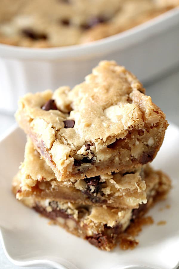 Loaded Blonde Brownies Recipe {Blondies}