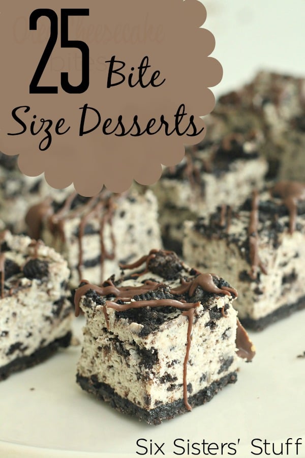 25 Bite Size Desserts