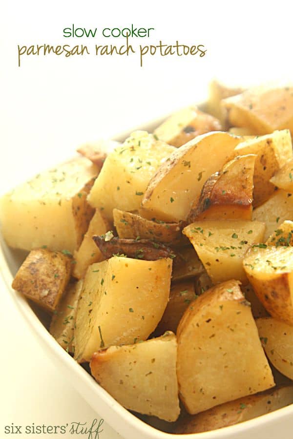 slow cooker parmesan ranch potatoes