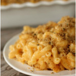 Baked Macaroni and Cheese on plate