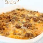 Breakfast sausage strata