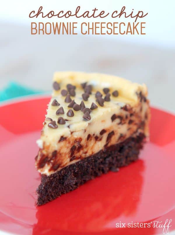 chocolate chip brownie cheesecake recipe