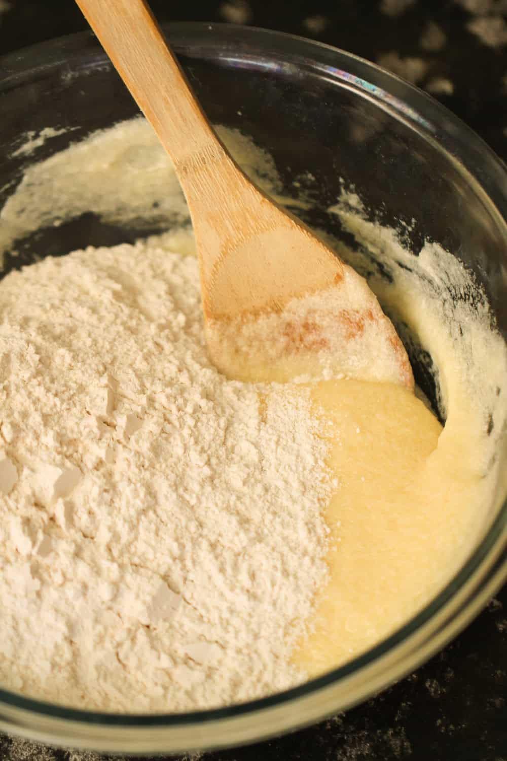 Dry Ingredients added to Wet Cookie Ingredients