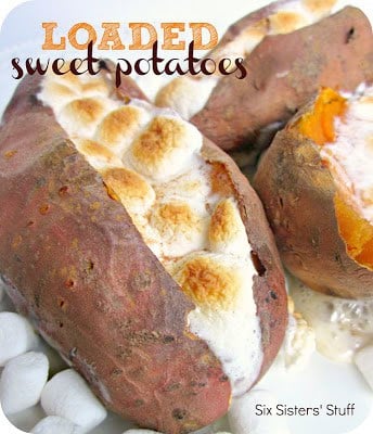 Loaded Baked Sweet Potatoes Recipe