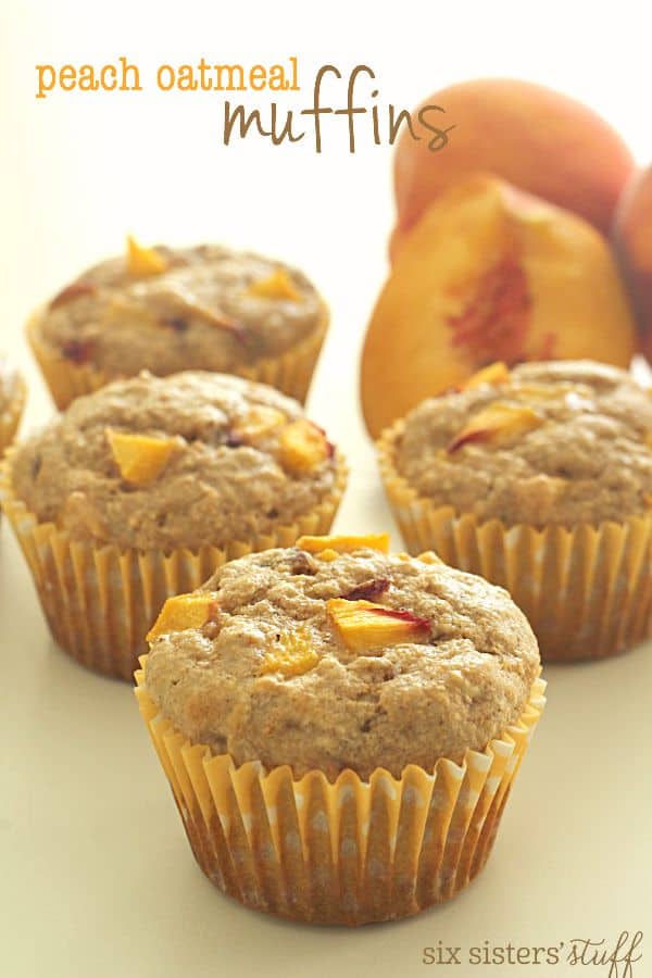 Peach Oatmeal Muffins